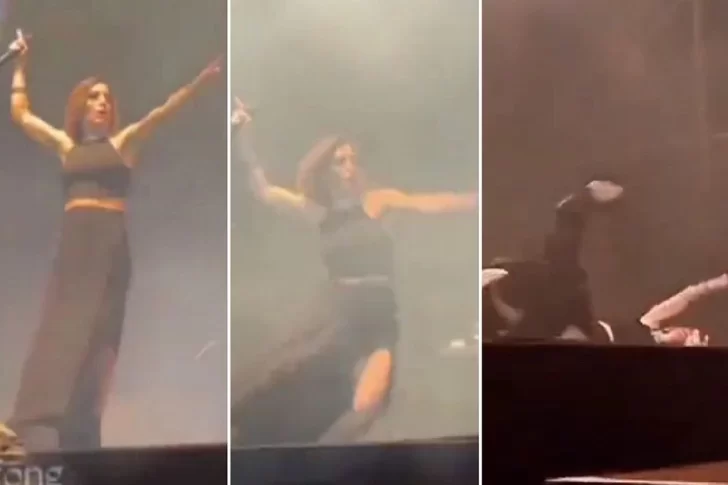 Soledad Pastorutti se cayó en pleno show y causó preocupación