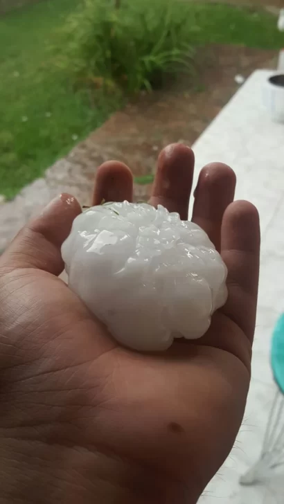 Los sanjuaninos que vacacionan en Carlos Paz, sorprendidos por una impresionante granizada