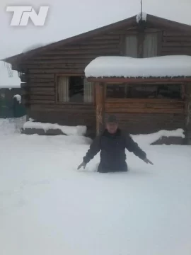 Impactantes imágenes del temporal en Chubut