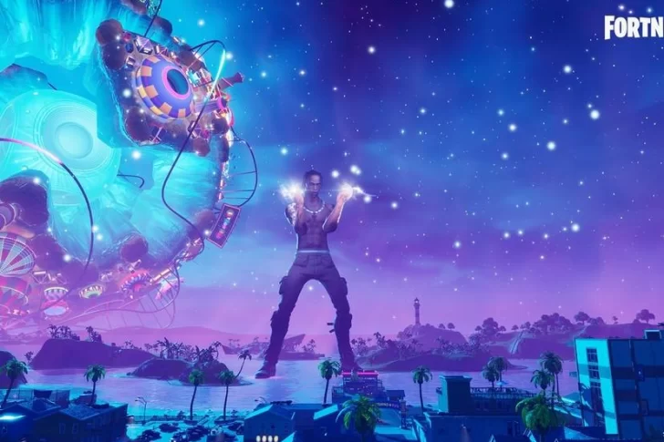 El rapero Travis Scott dio un concierto en Fortnite y marcó un récord histórico