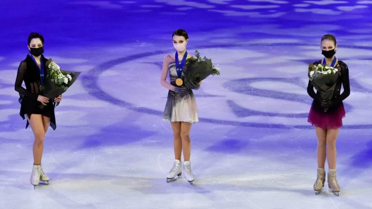 Mundial de Patinaje sobre hielo: por primera vez en la historia tres patinadoras rusas colman el podio