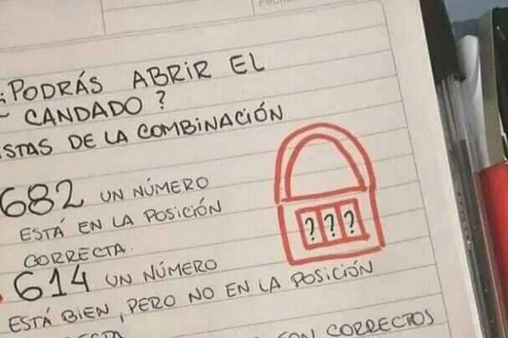 Nuevo reto viral: ¿podes descubrir el código para abrir el candado?