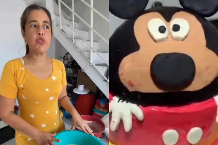 La repostera que hizo la torta de Mickey respondió a las críticas: “Me ofendió”