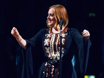 Adele publicó su antes y después con el mismo vestido