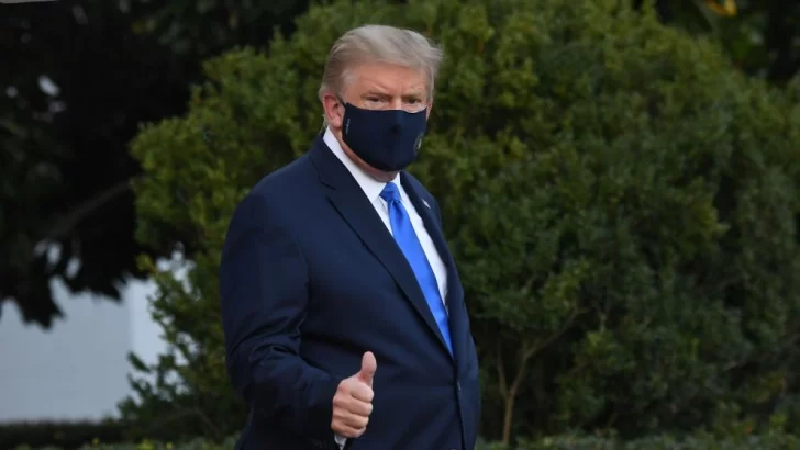 “Voy bien, creo”: el primer tuit de Trump desde su internación por coronavirus