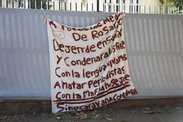 Dejan cartel con advertencia mafiosa en Telefé-Rosario: “Vamos a matar a periodistas”