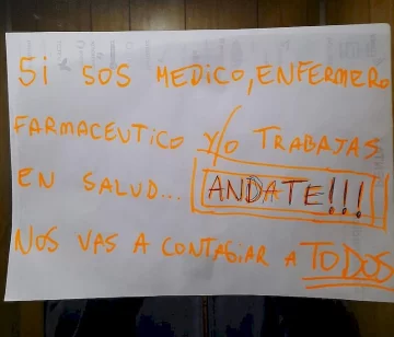 Proponen multar a quienes escrachen a contagiados con Covid-19 y personal sanitario