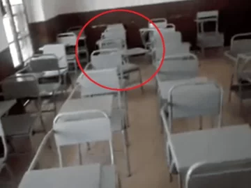 Por casualidad, un profesor grabó actividad paranormal en un aula