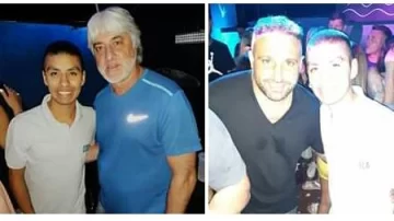 El “Rafa” Di Zeo y el resto de “La 12”, de fiesta en San Juan