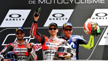 Lorenzo consiguió su primera victoria en el Moto GP