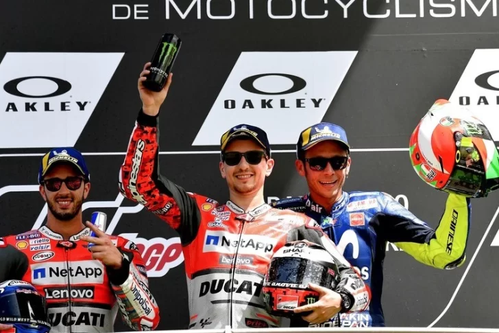 Lorenzo consiguió su primera victoria en el Moto GP