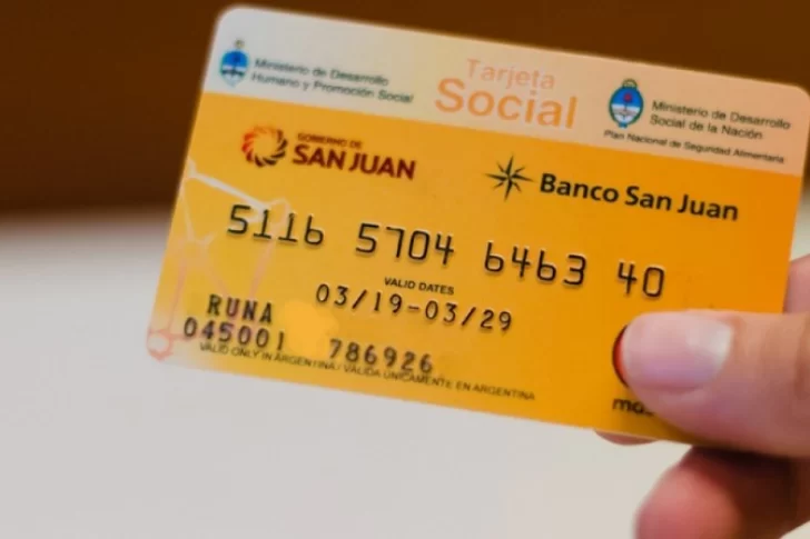 Este jueves depositaron la Tarjeta Social