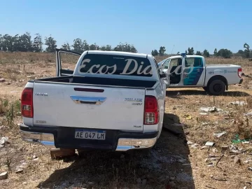 Encontraron, desmantelada, la camioneta que le robaron a una familia sanjuanina en Necochea