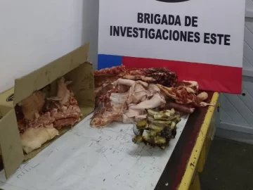 Atraparon al hombre que robó una carnicería: llevaba 10 kg de carne en una bolsa