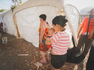 Carpas y ollas populares para asistir a más de 500 familias tras el terremoto