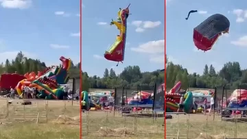 Cuatro niños murieron al volarse un castillo inflable durante una fiesta escolar