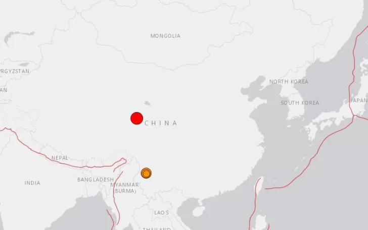 Dos terremotos sacudieron a China, uno de Magnitud 6.1 y otro de 7.3