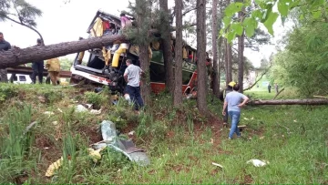 Tragedia en Misiones: un micro se despistó tras reventar un neumático y murieron 3 personas