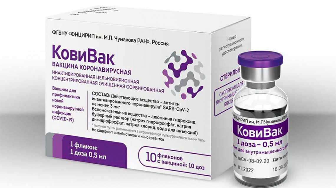 Rusia registró CoviVac, la tercera vacuna contra el coronavirus creada en ese país