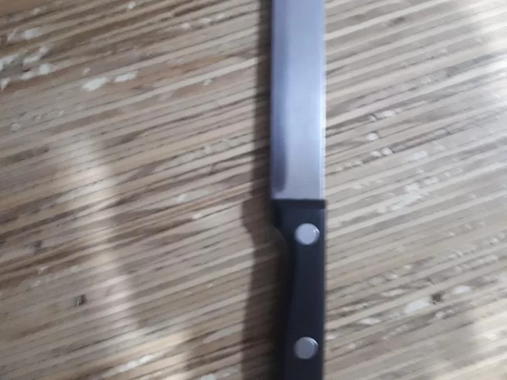 Amenazó de muerte con un cuchillo a su pareja embarazada: la mujer fue salvada por su hija