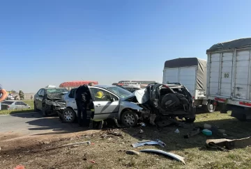 Trágico choque en cadena en Córdoba