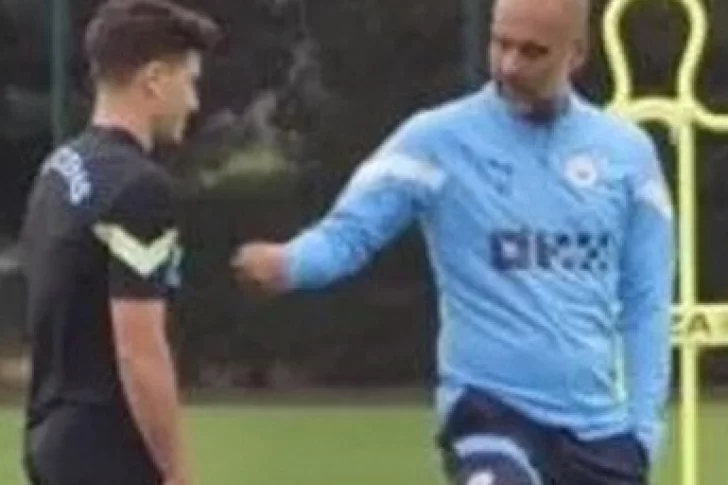 Álvarez ya trabaja con Guardiola