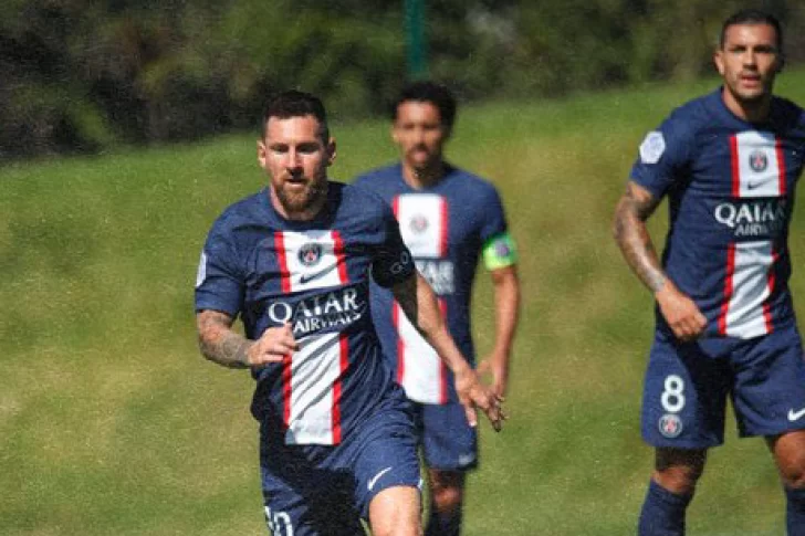 Messi ya tuvo su primer ensayo en el PSG