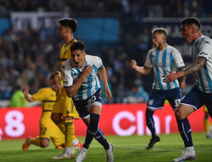 Racing lo festejó en la agonía