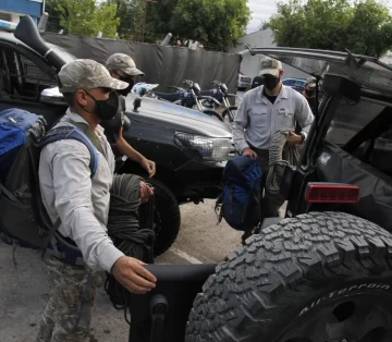 Los rescatistas de la Policía que actúan en la montaña y tienen cada vez más trabajo