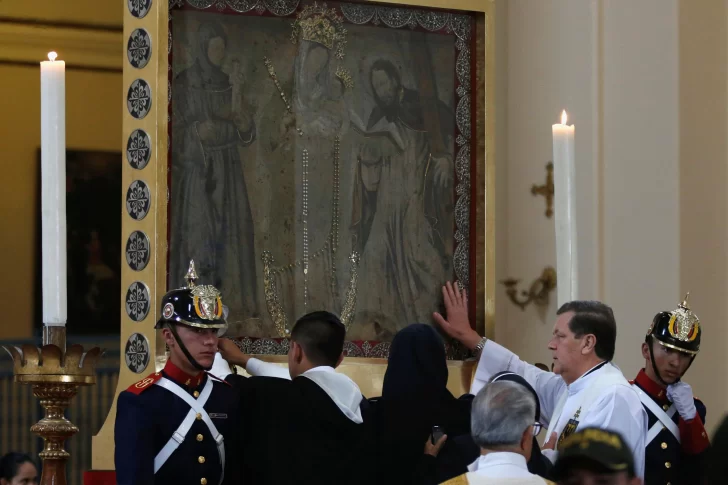 La Virgen que viaja para recibir al Papa