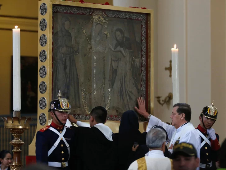 La Virgen que viaja para recibir al Papa