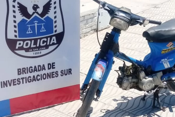 Un menor robó una moto y cayó preso