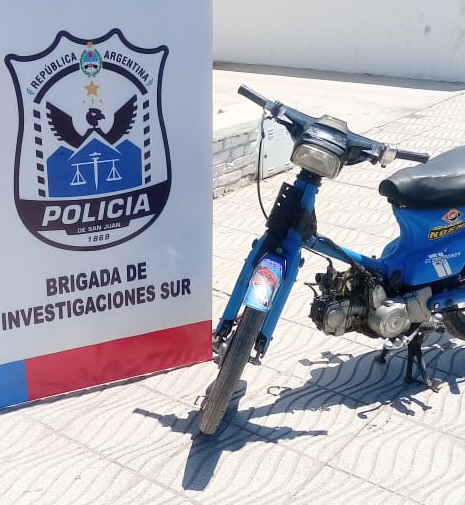 Un menor robó una moto y cayó preso