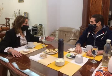 La titular de la Corte visitó al ministro De Sanctis en su recuperación