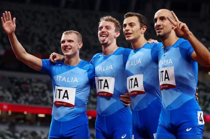 Italia: oro increíble en la posta 4×100