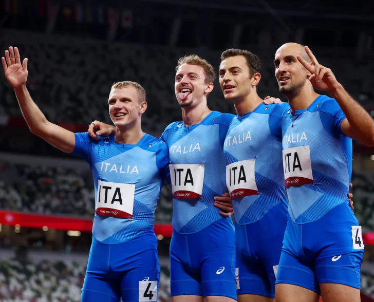 Italia: oro increíble en la posta 4×100