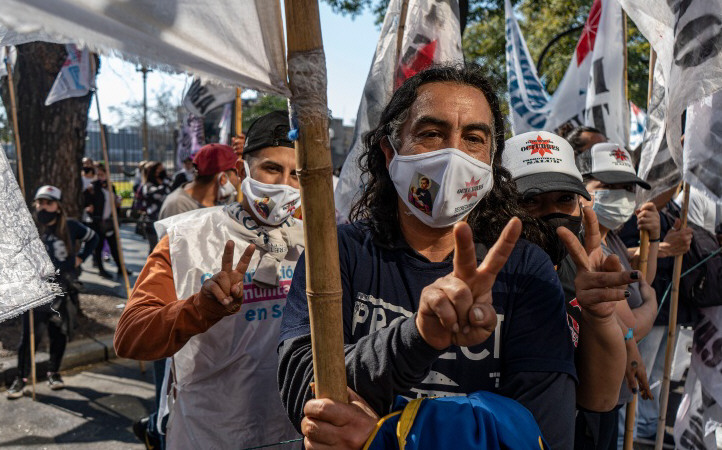 San Cayetano: marcha piquetera
