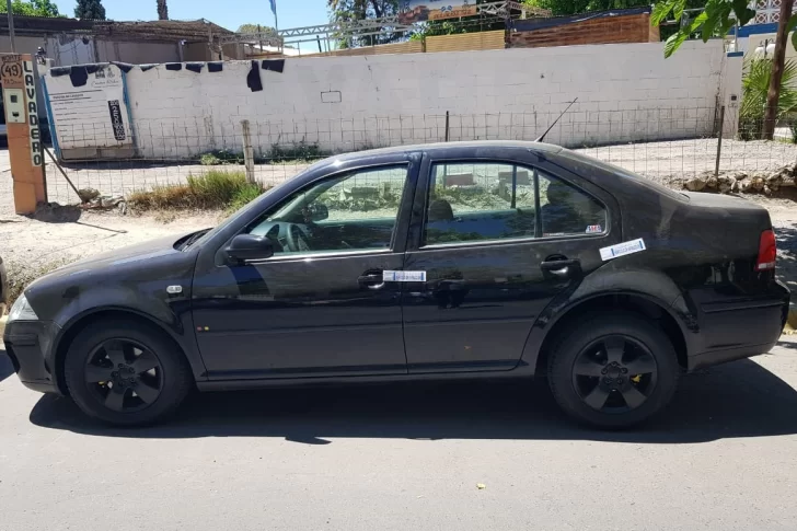 Dan con un auto robado en 2018