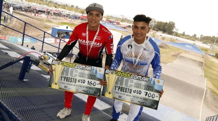 Gonzalo y Franco Molina ganaron en el patio de su casa