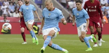 Haaland debutó con goles en el City