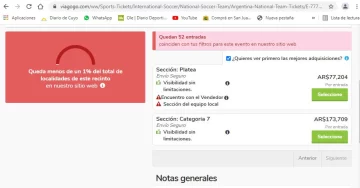 Argentina-Brasil: preocupa que se vendan entradas truchas para el partido