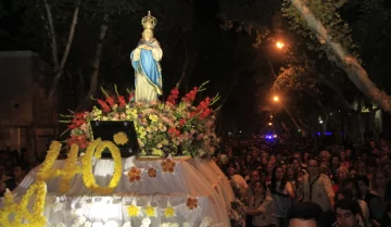 Por primera vez la Virgen peregrinó en su propio carruaje hasta Concepción