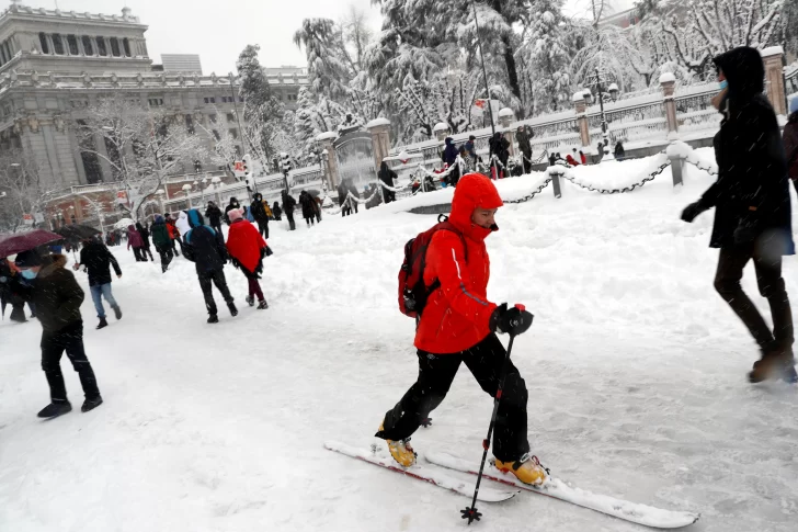 Muerte y colapso en España por la nieve