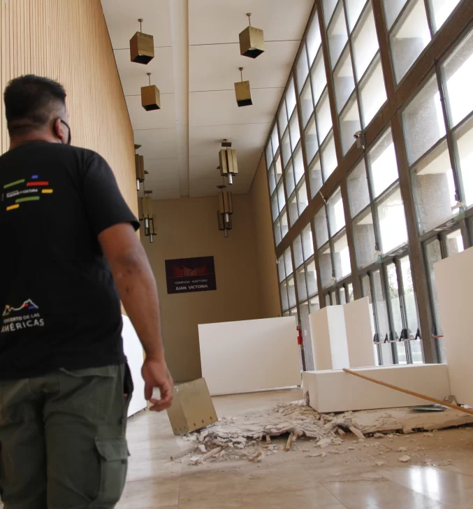 Cerraron el Auditorio indefinidamente por los daños en el edificio tras el terremoto