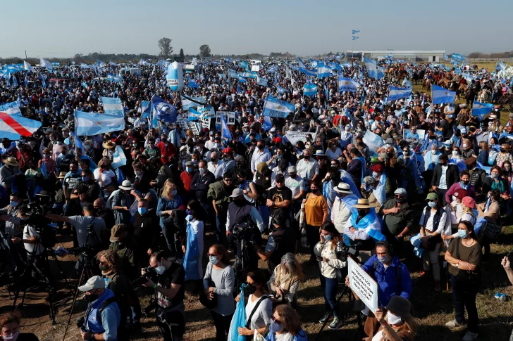 El campo lideró la protesta contra Alberto