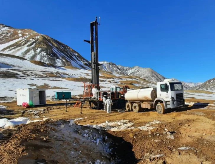 Glaciar de escombros en El Pachón: con poca agua y no apta para consumo