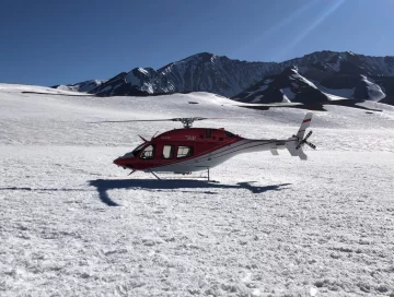 Por primera vez usarán un helicóptero de Mendoza para medir la nieve caída