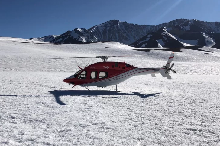 Por primera vez usarán un helicóptero de Mendoza para medir la nieve caída