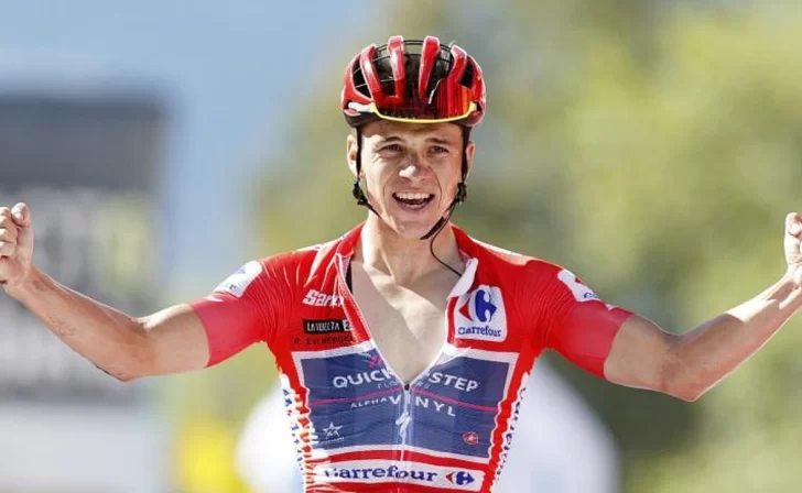 Nadie le quitó la alegría al belga Remco Evenepoel