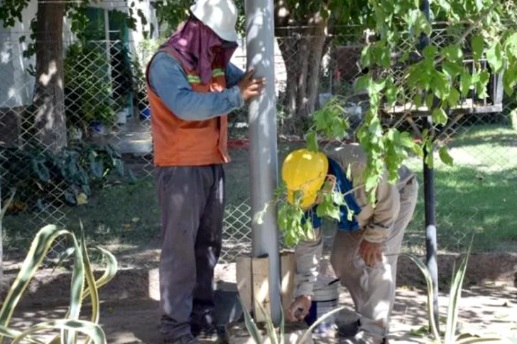 Alumbrado público en Pocito